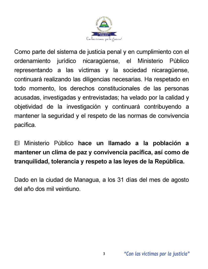 COMUNICADO